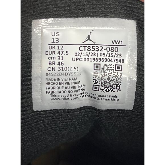 Nike Air Jordan 3 Night Stadium Fear CT8532-080 Men’s 13 2023 Retro No Insoles - Picture 2 of 10